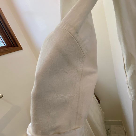 Vince White Cotton/Linen/Leather Jacket | 6 - Picture 4 of 6